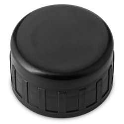Wide Ribbed - Black - PE Lined CAPS