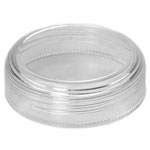 DOME JAR CAPS CLEAR PS - LINERLESS  CAPS