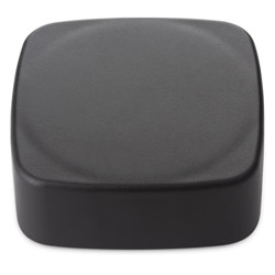 CHILD RESISTANT SMOOTH SIDED SQUARE FOIL LINED - NO TEXT -  BLACK MATTE CAPS