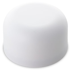 TALL DOME CHILD RESISTANT CLOSURES - NO TEXT - PE LINED WHITE MATTE CAPS