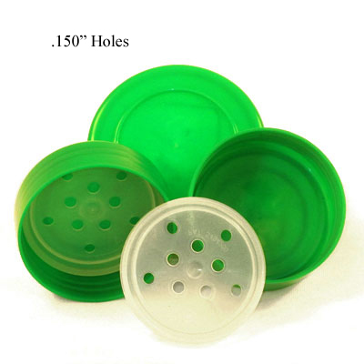 SPICE CAPS WITH SIFTER - GREEN CAPS